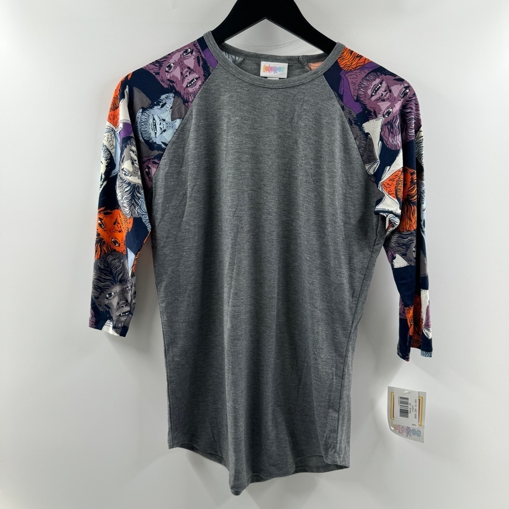 🧸 LuLaRoe Halloween Randy Long Sleeve Raglan Tee – XS